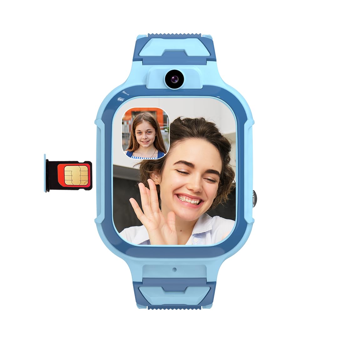sekyo Secura Calling Smart Watch for Kids | Kids Smartwatch with Sim Card | Selfie Camera, SOS, Remote Monitoring, Class Mode, Geo Fencing | for Boys & Girls | Parent Control | Long Battery -Blue (B0DFM9FHJN) Amazon Price History, Amazon Price Tracker