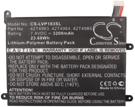 Cameron Sino CS New Replacement Battery for ThinkPad 1838, ThinkPad 1838 10.1, ThinkPad 1838-22U, ThinkPad 1838-25U (3200mAh) 42T4963, 42T4964, 42T4965, 42T4966, 42T4985