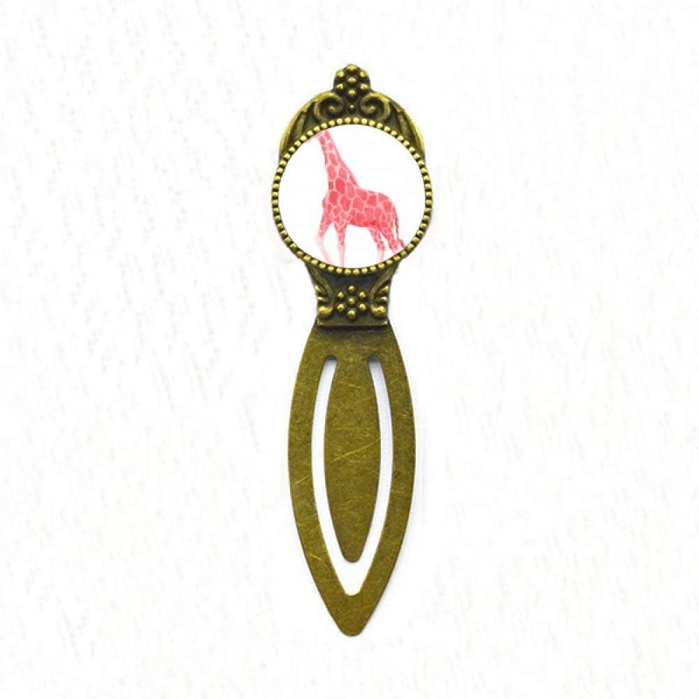 Marque-page girafe rouge rétro animal menacé d'extinction - 5