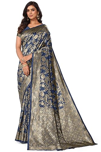 Image of MIRCHI FASHION Women Saree | Jacquard Banarasi Silk Woven Ethnic Motif Office Wear Sari