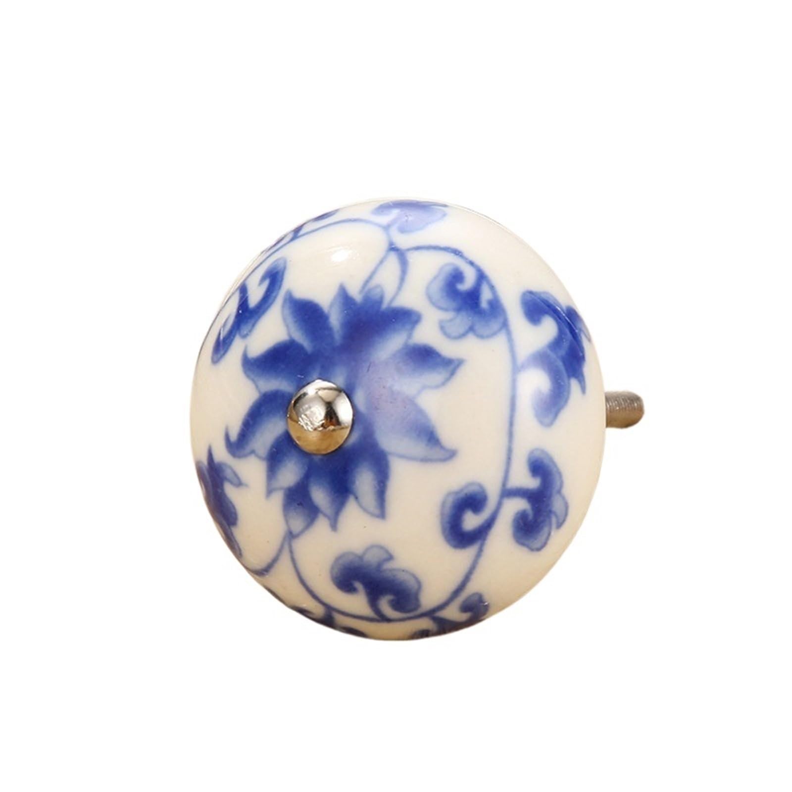 Wlihdb Color 5 5Pairs Multicolor Ceramic Knobs Cupboard Cabinet Dresser And Furniture Antique Floral Drawer Handle Pull Door Knob For Chest Of Drawer(Color 5)