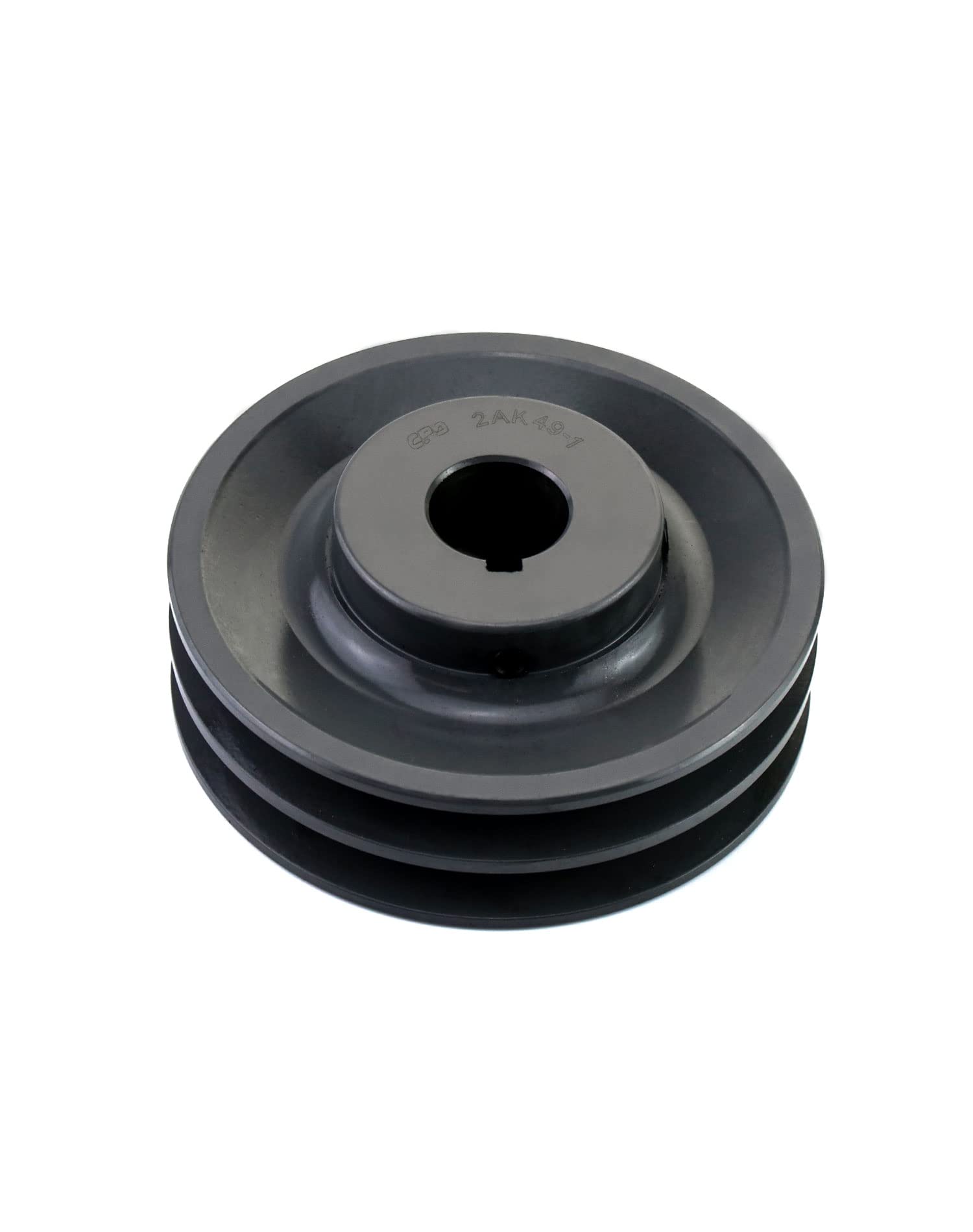 QWORK 2AK491 Double Groove Pulley/Sheave, 4.75"OD 1" Bore, AK Fixed Bore Pulley, for A, 3L & 4L (A & AX) V-Belts, Cast Iron