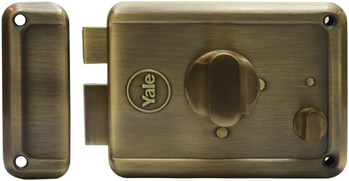 Yale Painted Rim Lock with 2 DEADBOLTS, TT with Regular Key