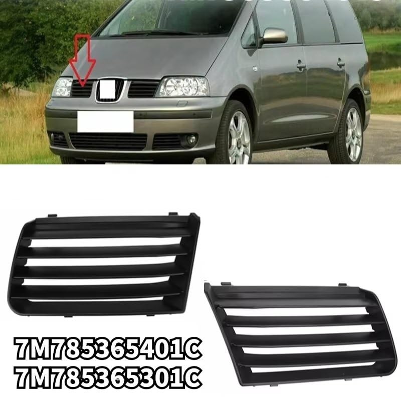 Grille de calandre supérieure droite ajustement précis pour Seat Alhambra 2001-2009