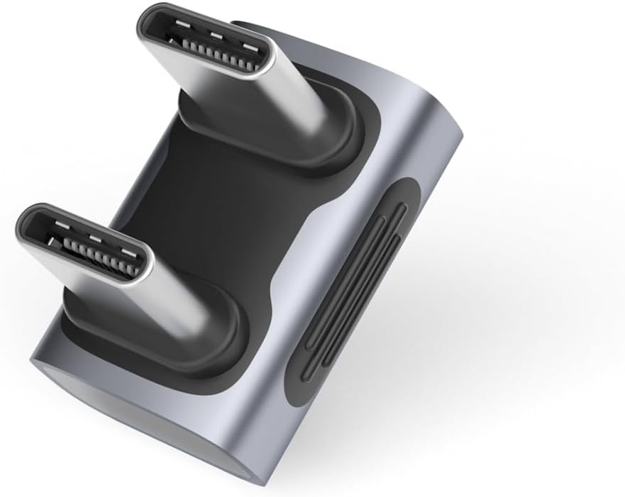 Product image of Hagibis 240W 40Gbps 8K USB C Adapter, USB-C Male to Male Adapter, USB4 Connecter for Thunderbolt 4/3, ROG Ally, Steam Deck, Switch, Dock, Mac, Tablet, iPhone 16 15 Pro Max (Male U Type)