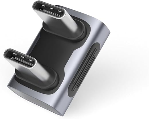 Hagibis 240W 40Gbps 8K USB C Adapter,2 Pack USB-C Male to USB-C Female Adapter,USB4 Connecter for Thunderbolt 4/3,ROG Ally,Steam…