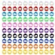 100 Stück Hühnerringe, 10mm GeflüGel FußRinge mit bunter，KleingeflüGel Klemmringe，Tauben Zubehör, Hühnerringe Spiralringe für Enten, Küken, Huhn, Meertauben, Gans
