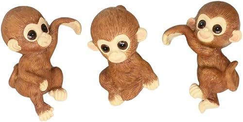 Ebrima Juego de 3 bonitas figuras de animales para maceta, decoración colgante de resina para escalar, cerdoconejorana, estatuas para exteriores, Ebrima Juego de 3 bonitas figuras de animales para maceta, decoración colgante de resina para escalar, cerdoconejorana, estatuas para exteriores,
