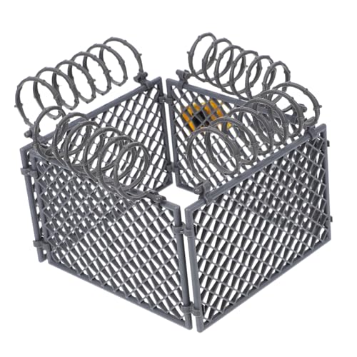 DIKACA Juguetes De Red Protectora Valla para Animales Pequeños Valla De Mesa Valla De Colgante De Muñeco De Peluche Valla Movible Valla De Barandilla Kit De Valla Mini Copas Abs