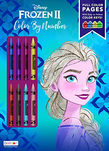 Disney Frozen 2 Color by Number 32-Page Activity Book with Crayons 45824 - //coolthings.us