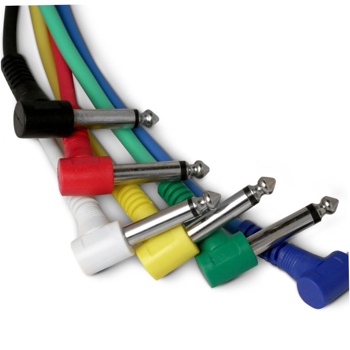 ibasenice 2 Sätze 6 35 Mm Gitarren-effektor-linienkabel Rechtwinkliges Ellenbogen-patchkabel Für Gitarren-effekt-zubehör 6 Stück * 2