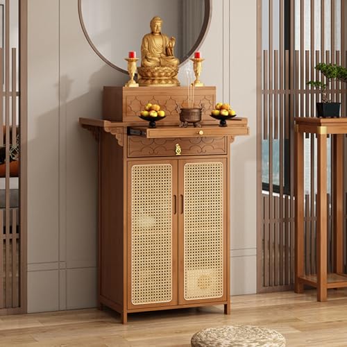 Rangement pour accessoires wiccans table de méditation meuble autel