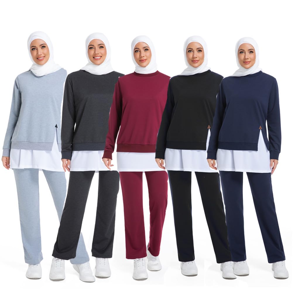 Muslima Sportkleidung Langarm als Freizeit Outfit für Damen Freizeit und Herbst