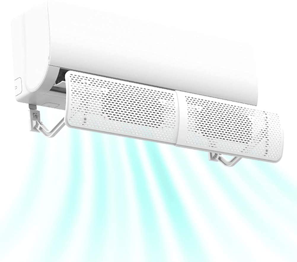 AC Air Conditioning Deflector, White