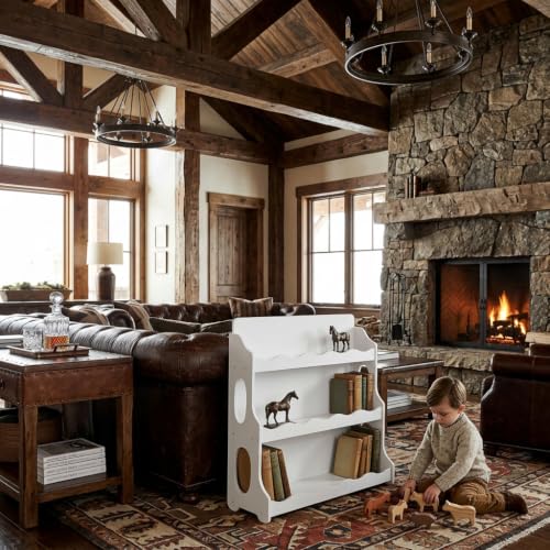 Image of Wood Kids Bookshelf,SnowfallWhite