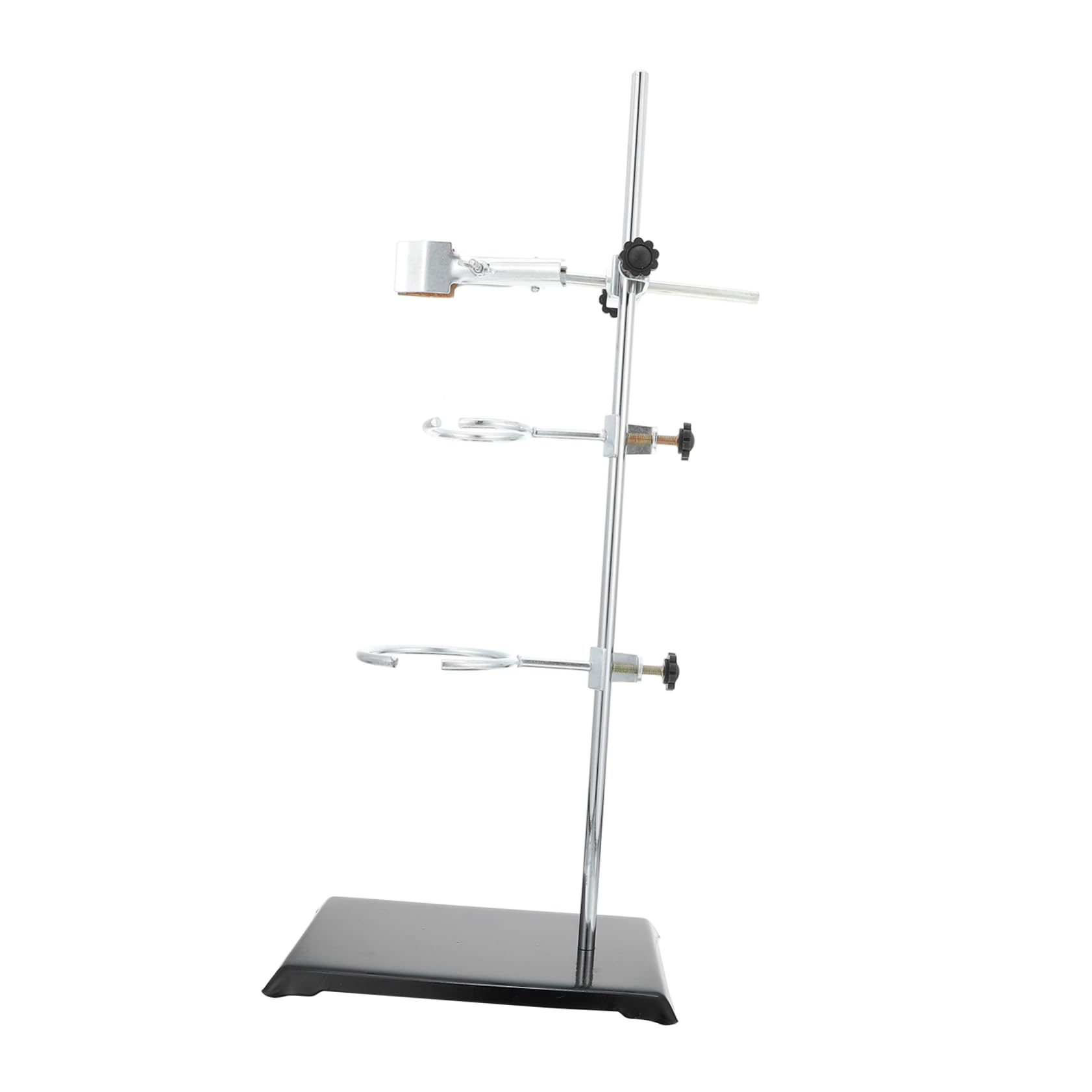 FUNOMOCYA 1pc Iron Stand Shelf Bracket Clamp and Stand Tuba Stand Laboratory Equipment Kit Retort Ring Clamp Condenser Stand Retort Stand and Clamp Science Stand with Clamp Silver