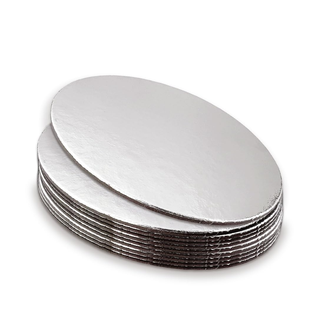 The Vanilla Valley 6" Round Cake Card Board Cut Edge 2mm Thick - Pack of 10