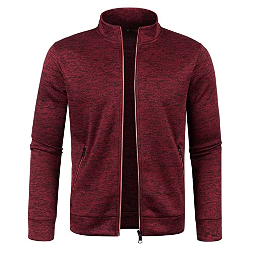 Men's Sweatshirt Track Jackets Full Zip Tops Casual Slim Fit Coat Workout Running Athletic Active Lightweight Jacket With Pockets - Image 3