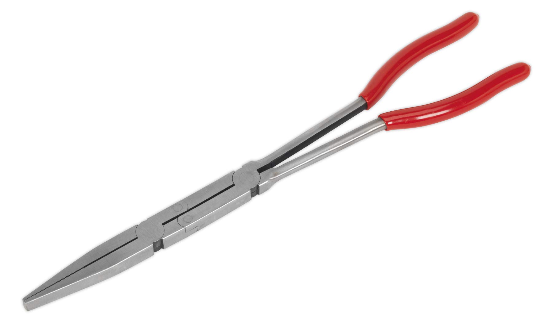 Sealey Flat Nose Pliers Double Joint Long Reach 335mm - AK8590