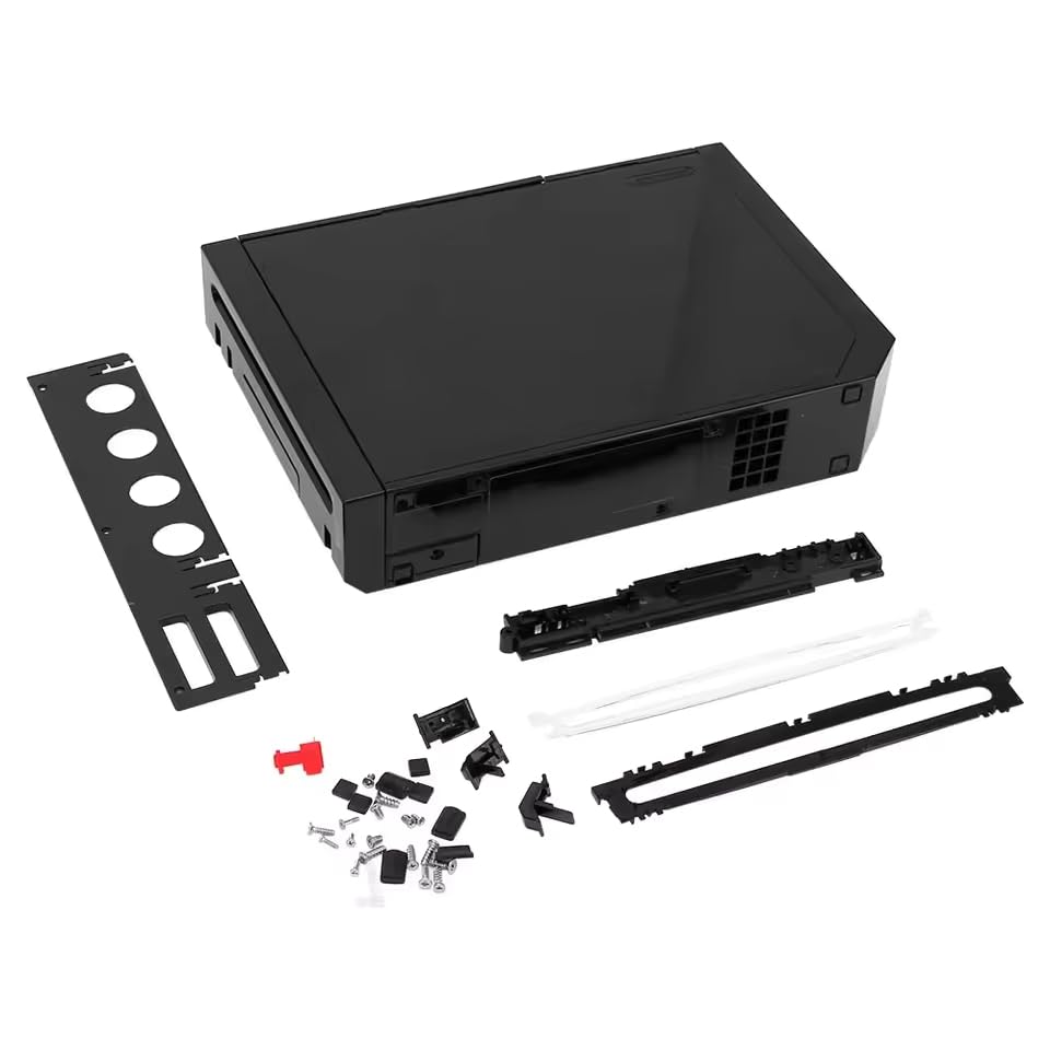 IFEEHE Full Set Shell Case Cover Housing With Buttons For Wii Console Mod Case Replacement (Silver)