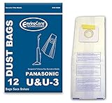 EnviroCare Replacement Vacuum Cleaner Dust Bags made to fit Panasonic Type U / U3 Uprights. 12 Pack