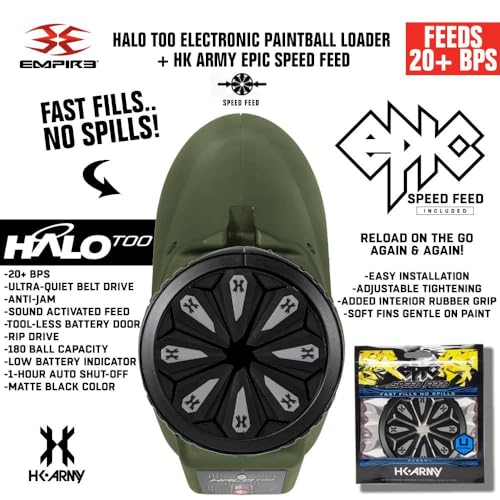 image for Maddog Empire Halo Too Automatic Electronic Paintball Loader with HK A