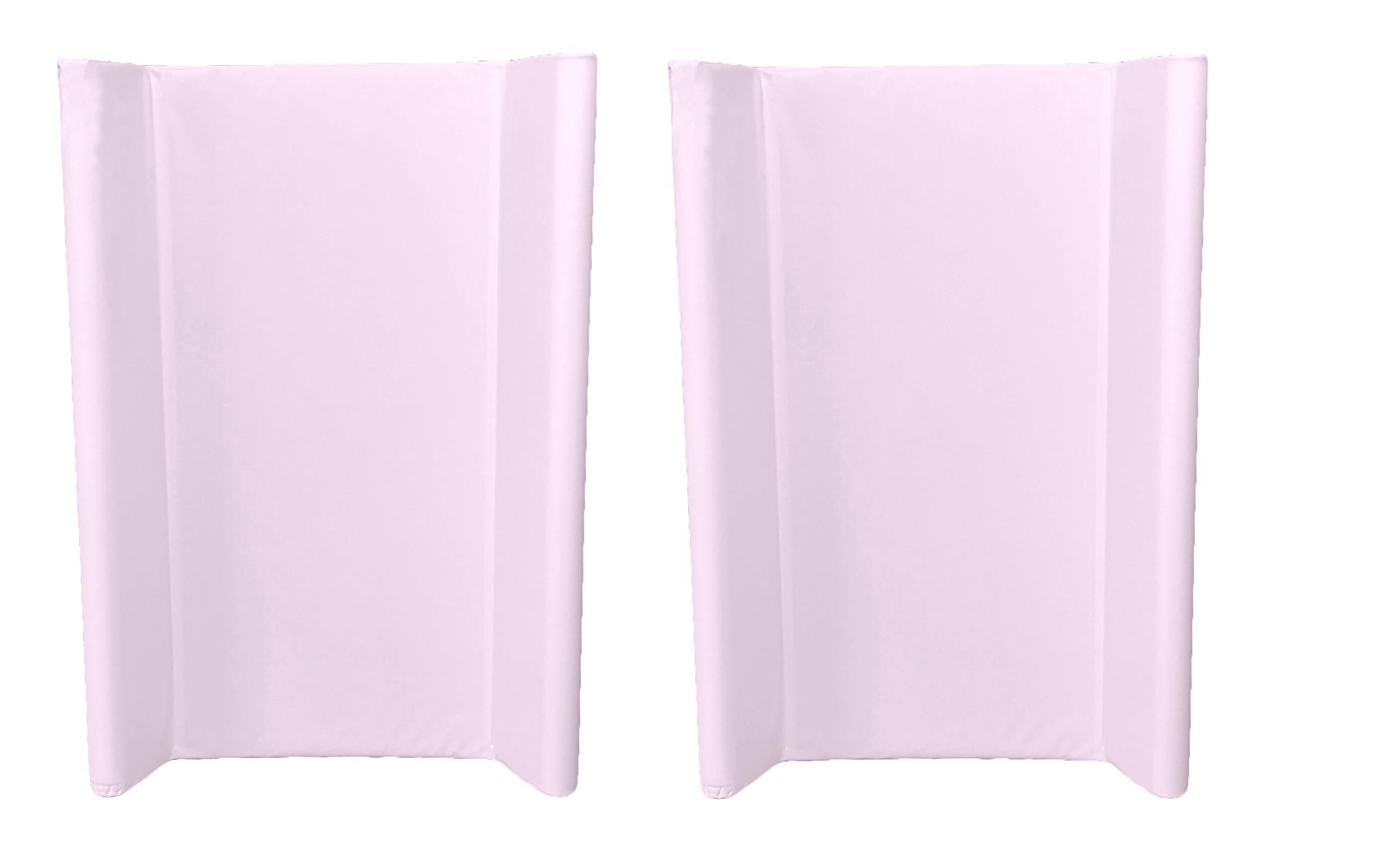 Cambiador con borde 70 x 50 cm, juego de 2 unidades, color rosa y rosa, con sello de calidad Oeko-Tex estándar 100