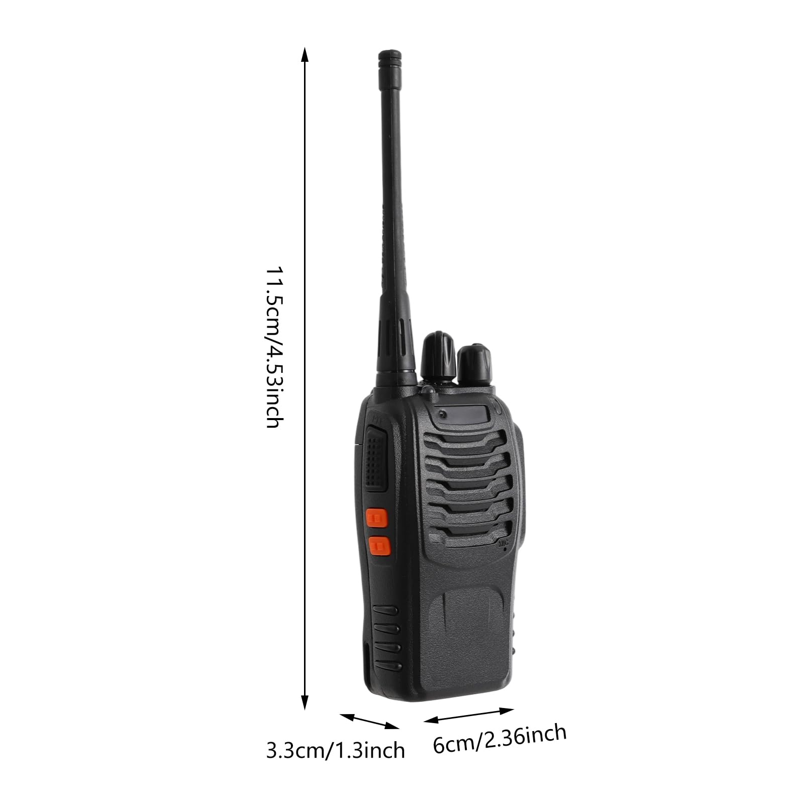 Walkie Talkie Funkgerät Set 10 Stück mit Kopfhörern Ladegerät 5km Reichweite 16 Kanäle 430 440MHz 3W Leistung 1500mAh Akku für Baustelle Hotel Camping Outdoor Teamarbeit (4 Einheiten)