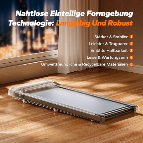 MERACH-Walking-Pad-3-in-1-Laufband-fuer-Zuhause-Laufband-Schreibtisch-Fernbedienung-App-Steuerung-LED-Anzeige-25PS-Leiser-Motor-Leicht-Kompakt-Mini-laufband-fuer-Zuhause-Buero