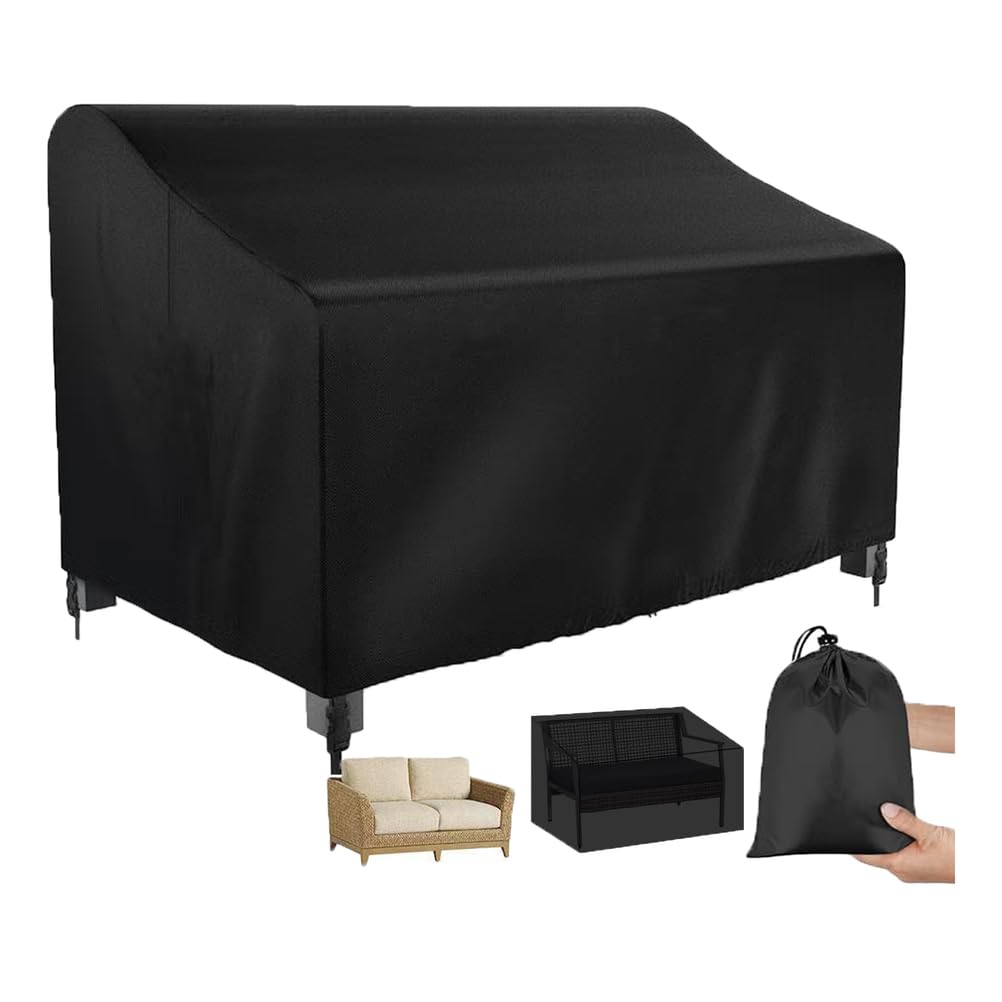 Housse de banc de jardin imperméable en tissu 420D résistant aux UV