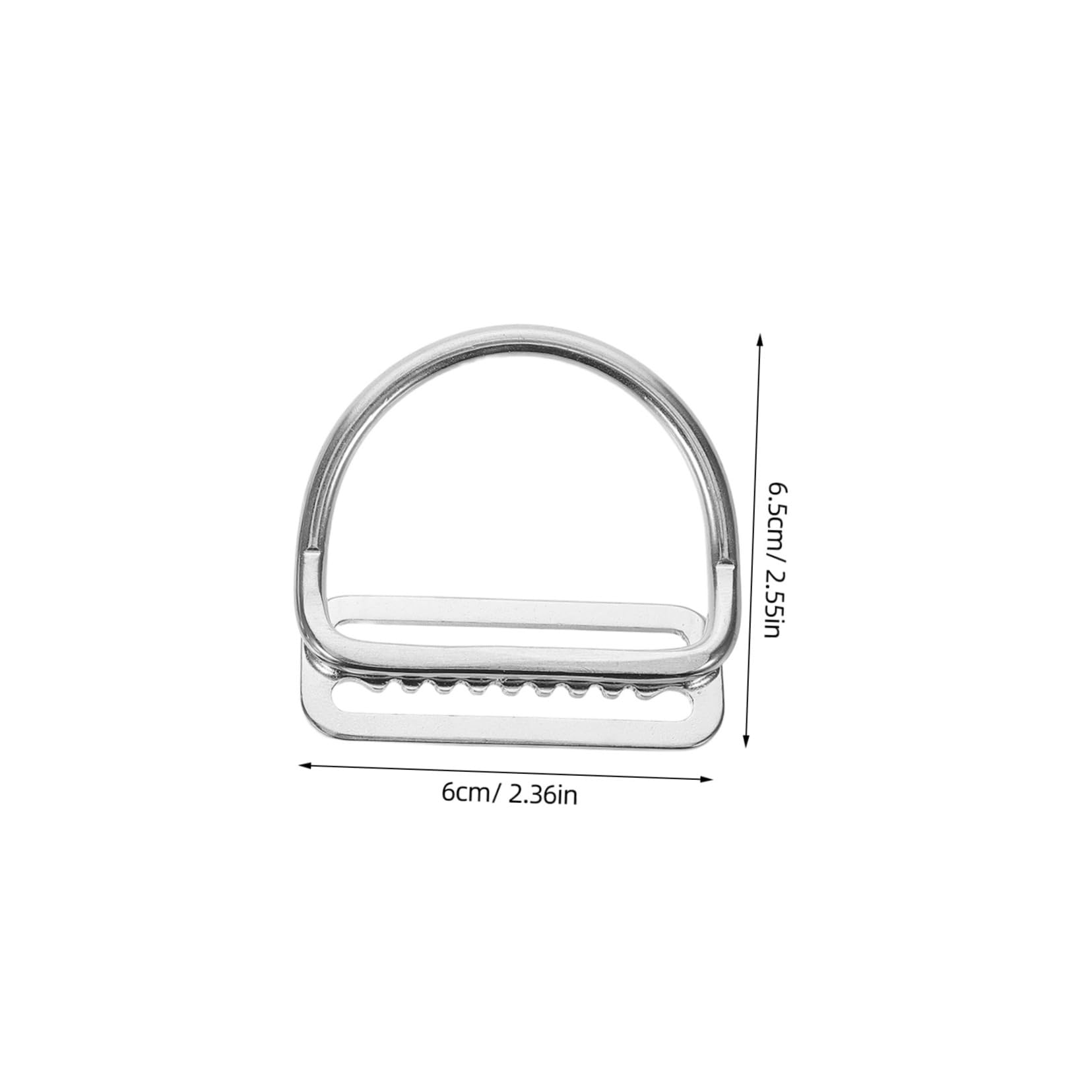 Gogogmee 2pcs D Ring Clips with Knurled Design for Secure Underwater Gear Attachment and Easy Adjustments