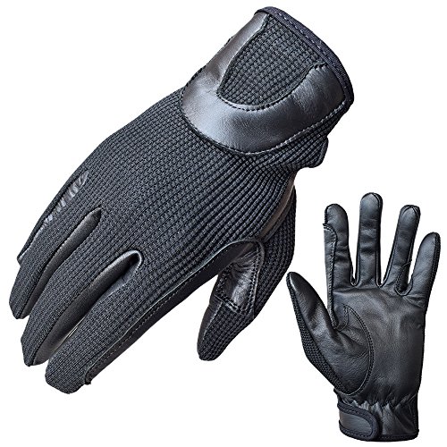 ATTONO Guanti da equitazione da torneo, da uomo