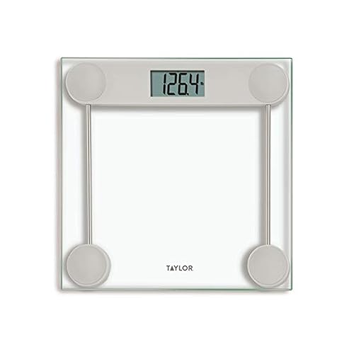 Taylor Báscula digital para peso corporal, báscula digital de baño de alta precisión, pantalla de lectura LCD con retroiluminación grande, capacidad