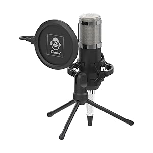 iDance PODCASTSTUDIOPRO – Podcast-Mikrofon – Zum Aufnehmen, Streamen, Gaming oder Podcasten – ASMR-Streaming-Mikrofon…