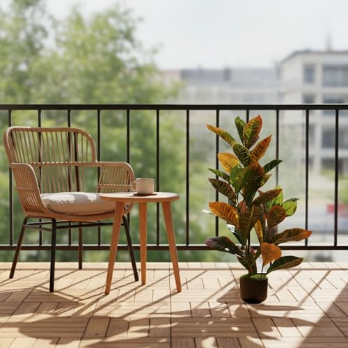 Image of Kayra Decor 2 Feet Artificial Croton Plant with Pot for Home Decor