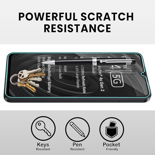 Image of ArmourPro Military Grade Matte Anti-Glare Tempered Glass Screen Protector for Redmi A4, A5, 14C and Poco M7 (6.88 Inch) With Installation Kit | Edge-to-Edge Protector Coverage | Black (Pack of 2)