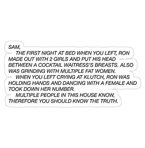 The Letter, Jersey Shore Decal Sticker - Sticker Graphic - Auto, Wall, Laptop, Cell, Truck Sticker for Windows, Cars, Trucks