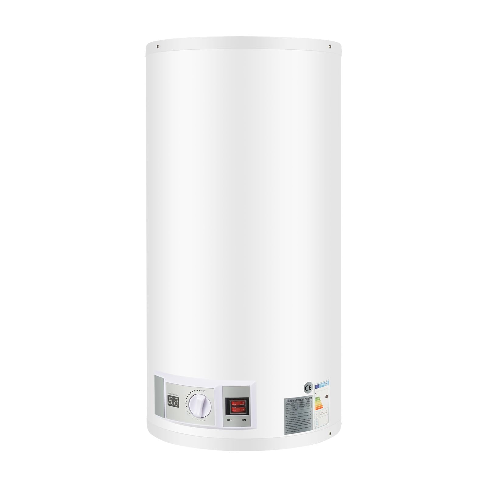 Serbatoio acqua calda elettrica 2000 W Smart Boiler a parete scaldabagno 80 L incl. valvola di sicurezza, soffione doccia e tubo, IPX4, temperatura di riscaldamento 25-75 ℃