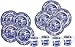 Spode Blue Italian 12 Piece Dinnerware Set - Earthenware Plates & Mugs Featuring Italian Countryside Scenes - Microwave Safe Tableware Set for 4 - Dishwasher & Oven Safe Dining Set