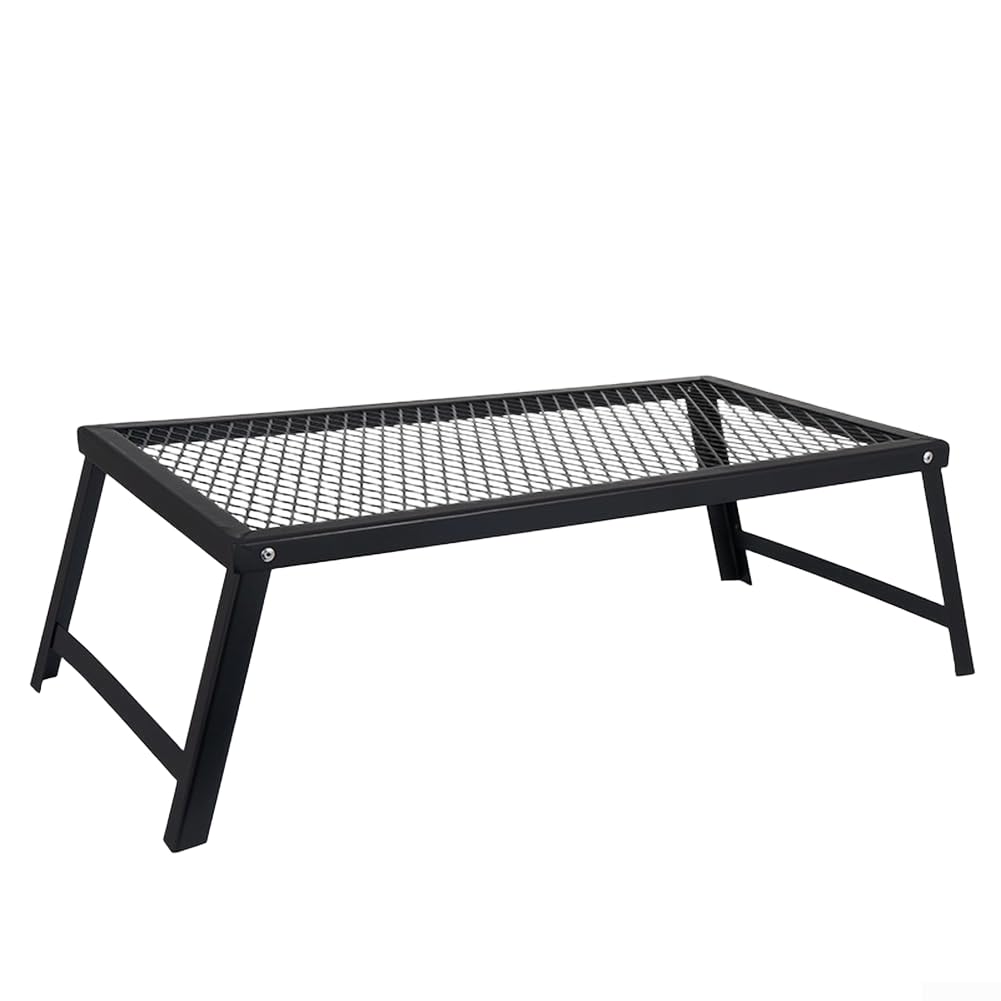 Lekki Stolik Campingowy Składany 55x30cm Siatkowy | Waga tylko 1.4kg, łatwe przenoszenie, idealny na piesze wędrówki, wymiary 55x30cm, siatkowa konstrukcja(Desk+Black bags)