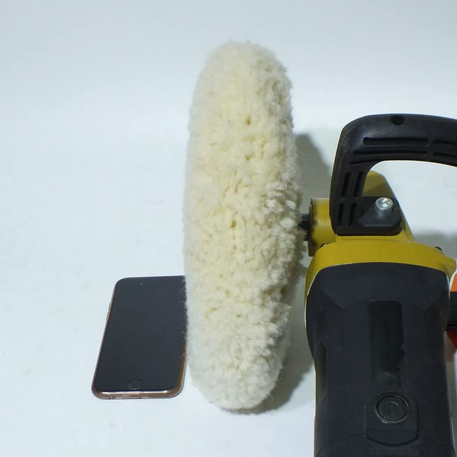 7 Pollice 180 MM Doppia Laccia Morbida Lana Pulita Lucidatura Pad Dischi Per Lucidare Spazzole Lucidatrice Per Auto Vernice Rettifica Ceretta