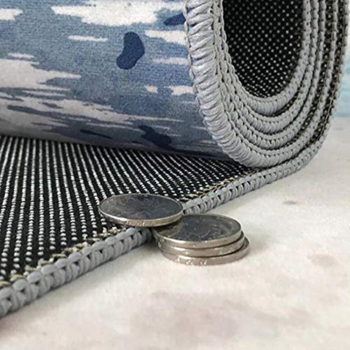 YQZS Teppich Schlafzimmer Teppich Orientteppich Dunkelblaue Bäume für Wohnzimmer, Schlafzimmer, Kinder Spielzimmer… – Bild 7