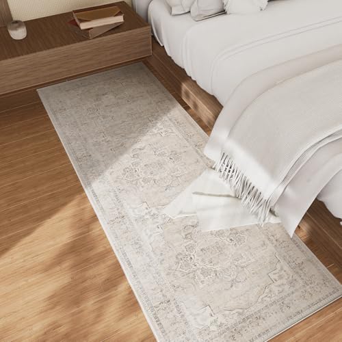 Washable Kitchen Rugs Non Slip: 2'x6' Hallway Runner Rug Stain Resistant Non Slip Boho Floor rug with Rubber Backing Non Shedding Soft Carpet Runners for Indoor Entryway Bedroom Bedside Foyer Entrance
