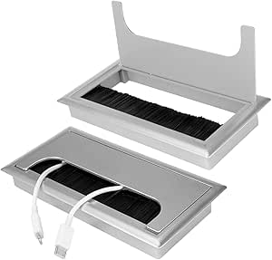 Kit Passacavi Da Muro 4 Pezzi - Passante In Gomma Per Ethernet E Cavi Da 1 Pollice, Bianco - Foto 9