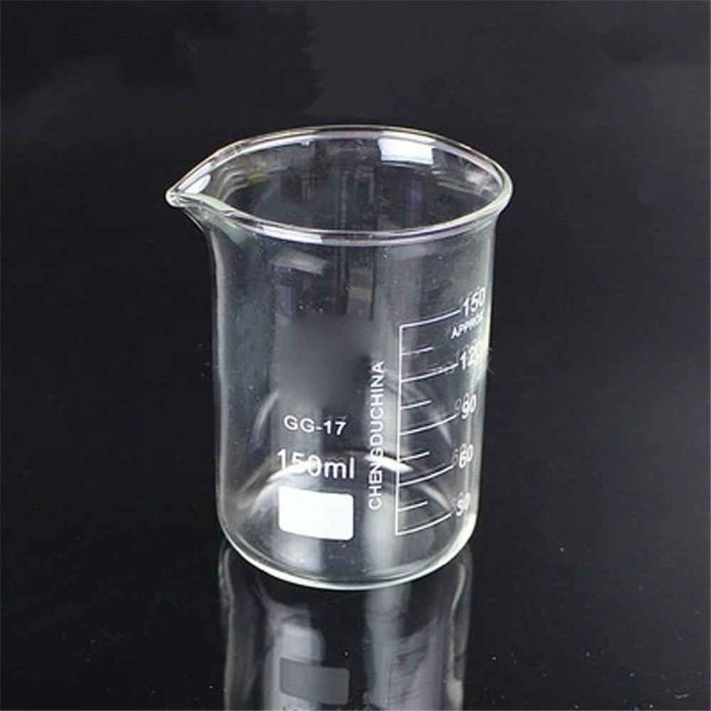 Laborglaswaren 1set Labor Glas Becher Alle Größen Experiment Labor Ausrüstung Größen(Set 4)