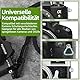 Hossom Kamera Handschlaufe und Schultergurt Kombi-Set mit Schnellverschluss-System – Kletterseil-Kameragurt und Ultra-Leicht Paracord-Band für SLR DSLR digitale oder spiegellose Kamera - Schwarz