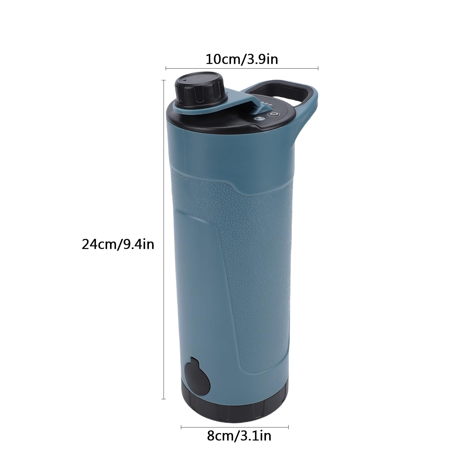 Matybobe Bottiglia D'acqua con Filtro Portatile, Purificatore Elettrico per attività All'aperto, con Batteria da 2600 MAh, capacità 650 Ml, Tempo di Filtraggio 25 Secondi, Luce di