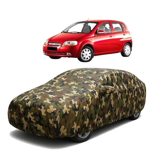 Image of Sulfar 100% Waterproof Car Body Cover for Chevrolet Aveo UVA - Triple-Stitched Dustproof UV, Heat & Rain Protection with Mirror Pockets, Full-Bottom Elastic & Free Storage Bag - All-Weather Indoor Out