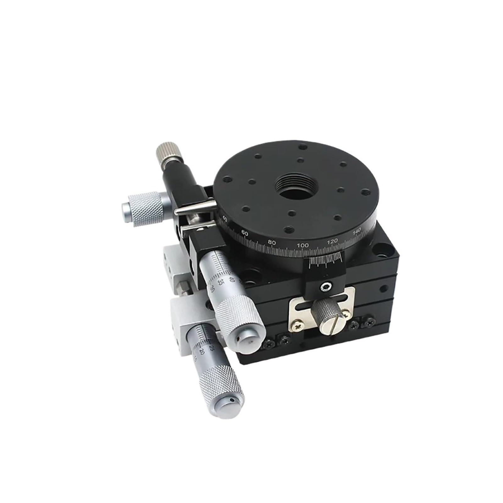 WNVXJGNSO Sliding Table XYR Axis Sliding Table LSP60-LM 60mm Manual Trimming Platform Translation Table and Rotary Table