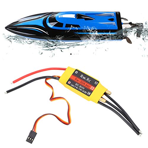 Agatige 30A ESC Brushless Motor Contrôleur de Vitesse électrique ESC pour modèle de Bateau RC